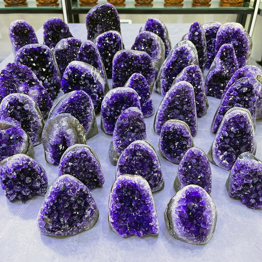 Natural Raw Amethyst Geode Crystals